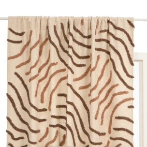 Rideau Hawki 130x260cm marron