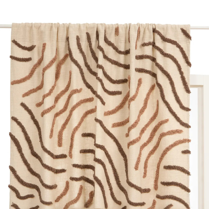 Rideau Hawki 130x260cm marron