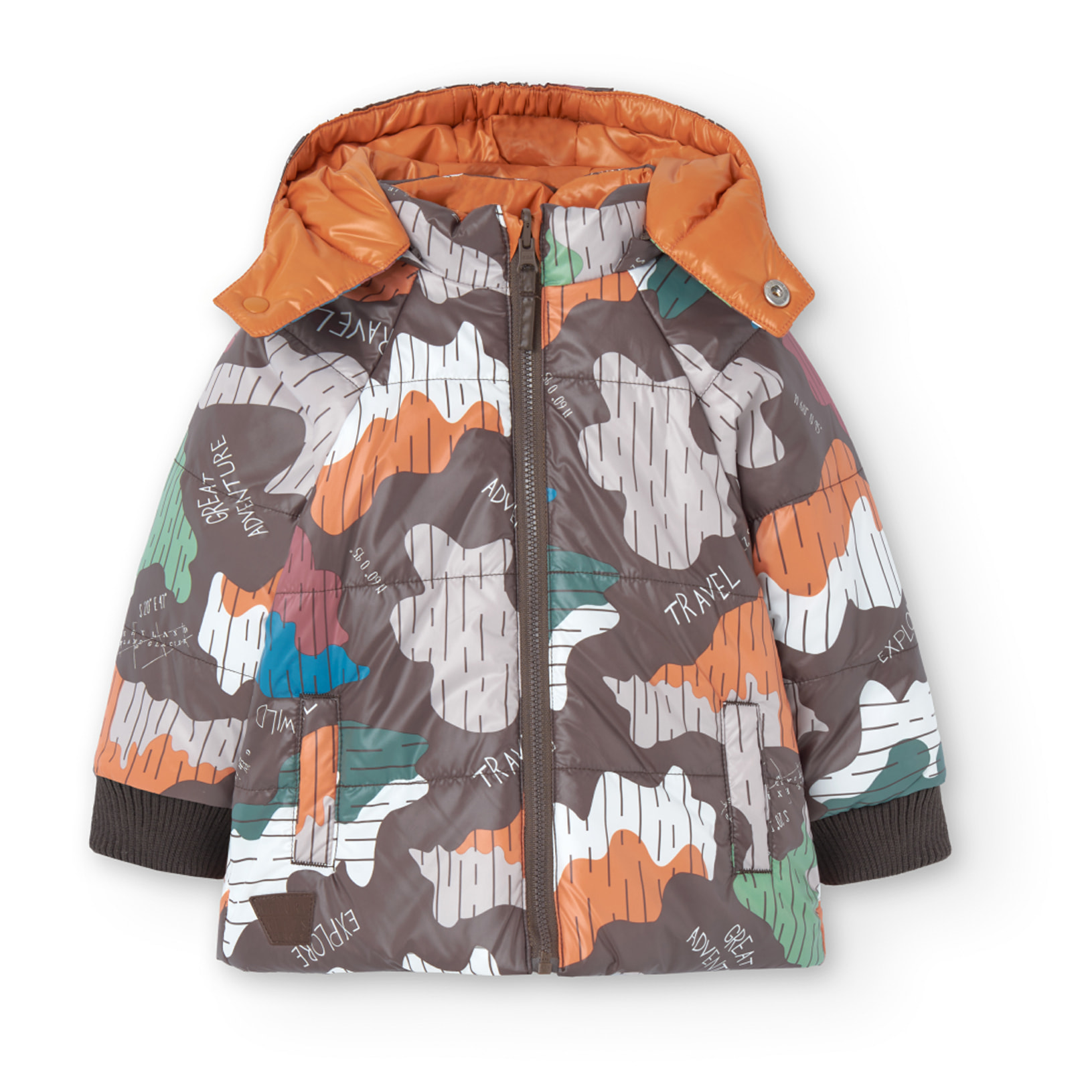 Parka reversible de bebé niño