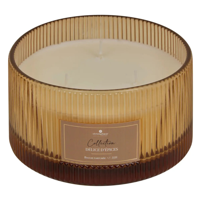 Bougie parfumée Albie 635g pot verre épice