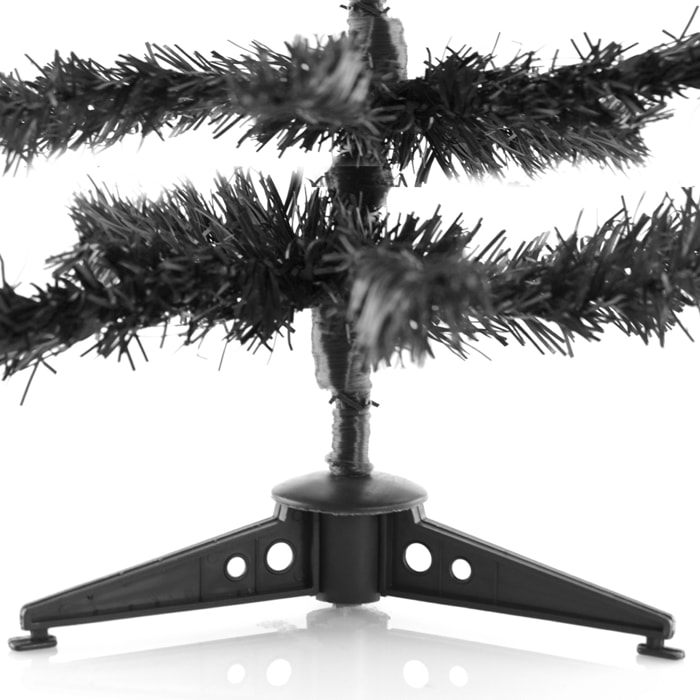 DAM  Albero di Natale con rami regolabili 30 cm 15x15x30 Cm. Colore nero