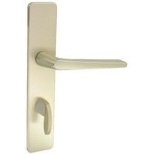 Ensemble de porte Riviera 90 BEZAULT Entraxe 195 mm Champagne - Bec de cane condamnation - 0118220