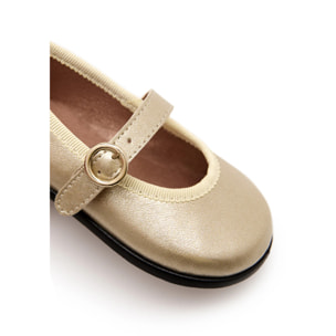 Bailarinas de Bebé Hebilla Meidei Oro