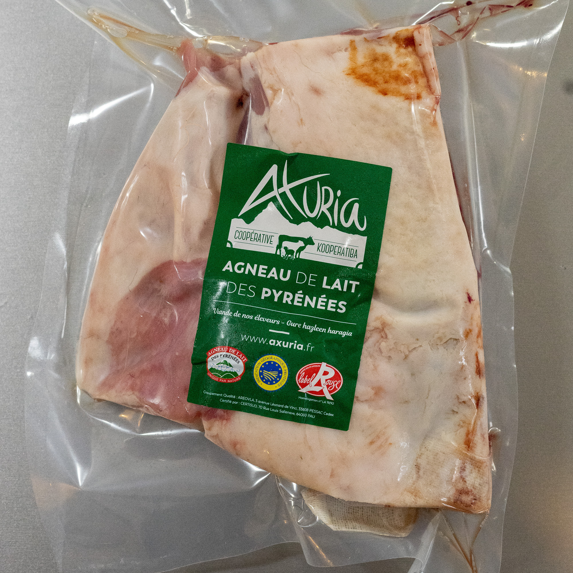 Demi carré d'Agneau de lait des Pyrénées IGP Label Rouge - 0,6kg - France