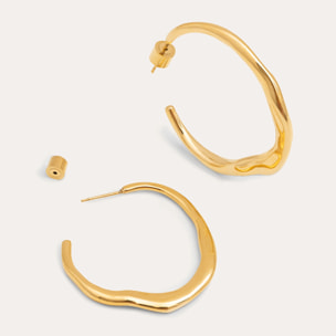 Orecchino Odette in Acciaio Placcato Oro