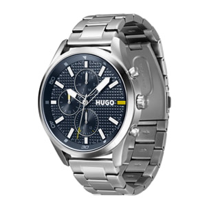 Reloj Hugo 1530163 Hombre Analogico Cuarzo con Correa de Acero inoxidable