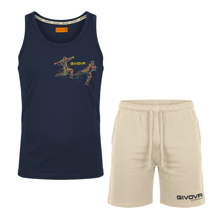 Completo Homewear Uomo Corto GIVOVA Cotone