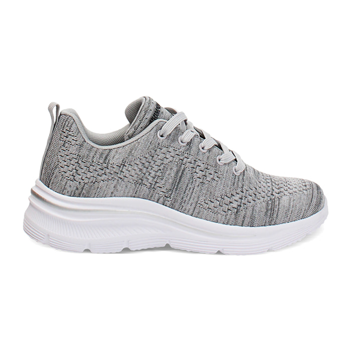 Zapatillas de tela gris