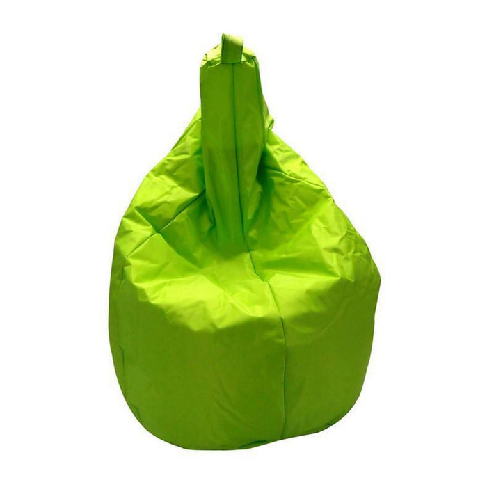 Pouf Angillina, Poltrona multiuso, Poltroncina sacco, Pouf poggiapiedi, Made in Italy, 80x80 h120 cm, Verde