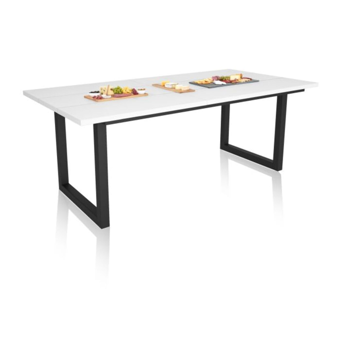 Mesa de comedor Altea 200 Blanco Negro