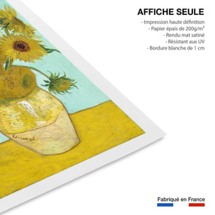 Affiche Les Tournesols par Vincent van Gogh Affiche seule