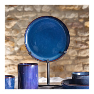 Lot de 6 grandes assiettes, BLUE MOON