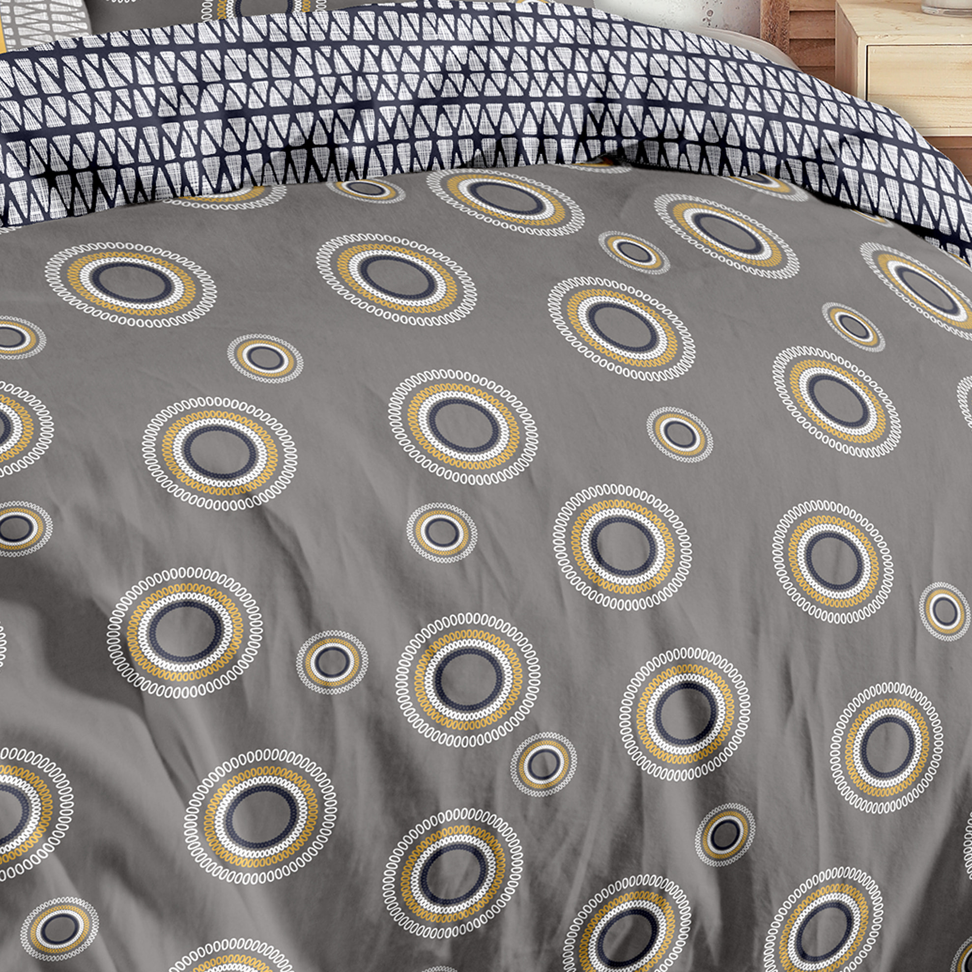 Parure Housse De Couette 3pcs 100% coton 57fils Kaly