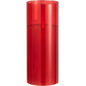 J-Line lampe Brillante - verre - rouge - large - LED