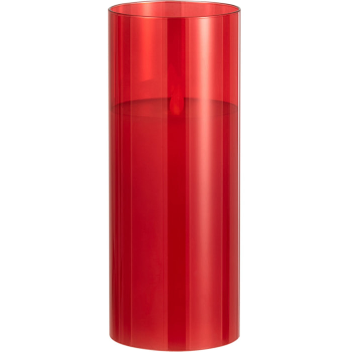 J-Line lampe Brillante - verre - rouge - large - LED