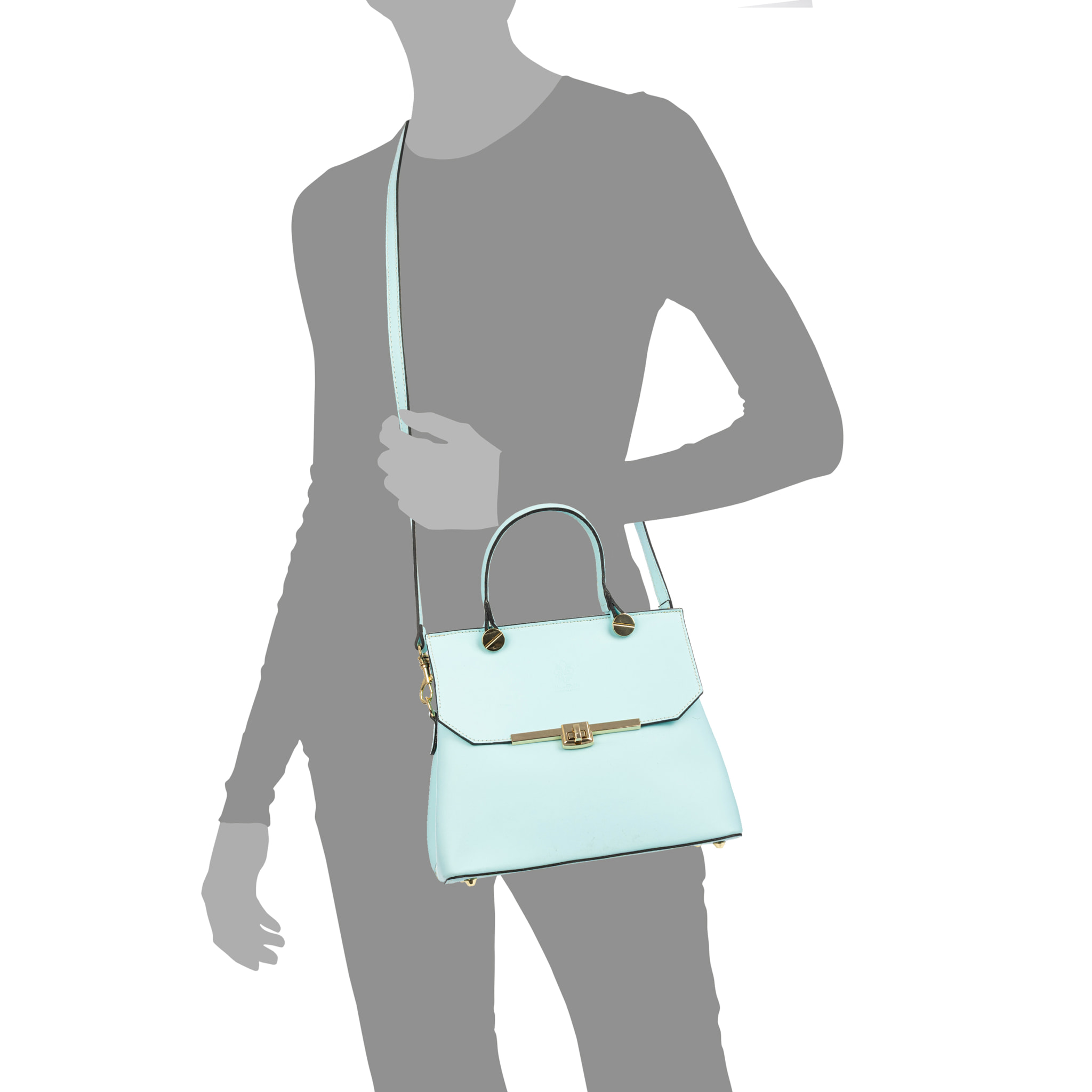 Bagheria borsa tote donna. Pelle autentica Ruga.