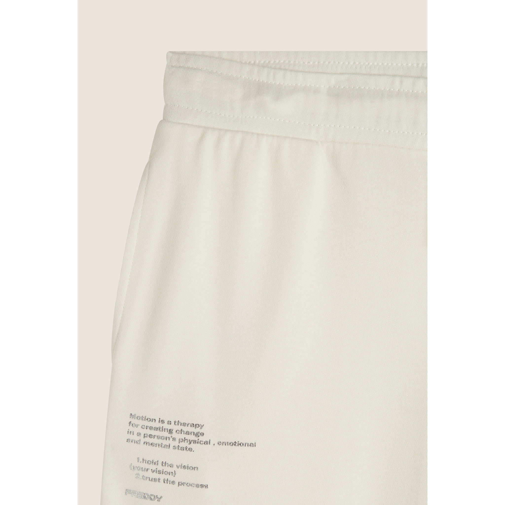 Jogger regular fit in french terry con gamba ampia