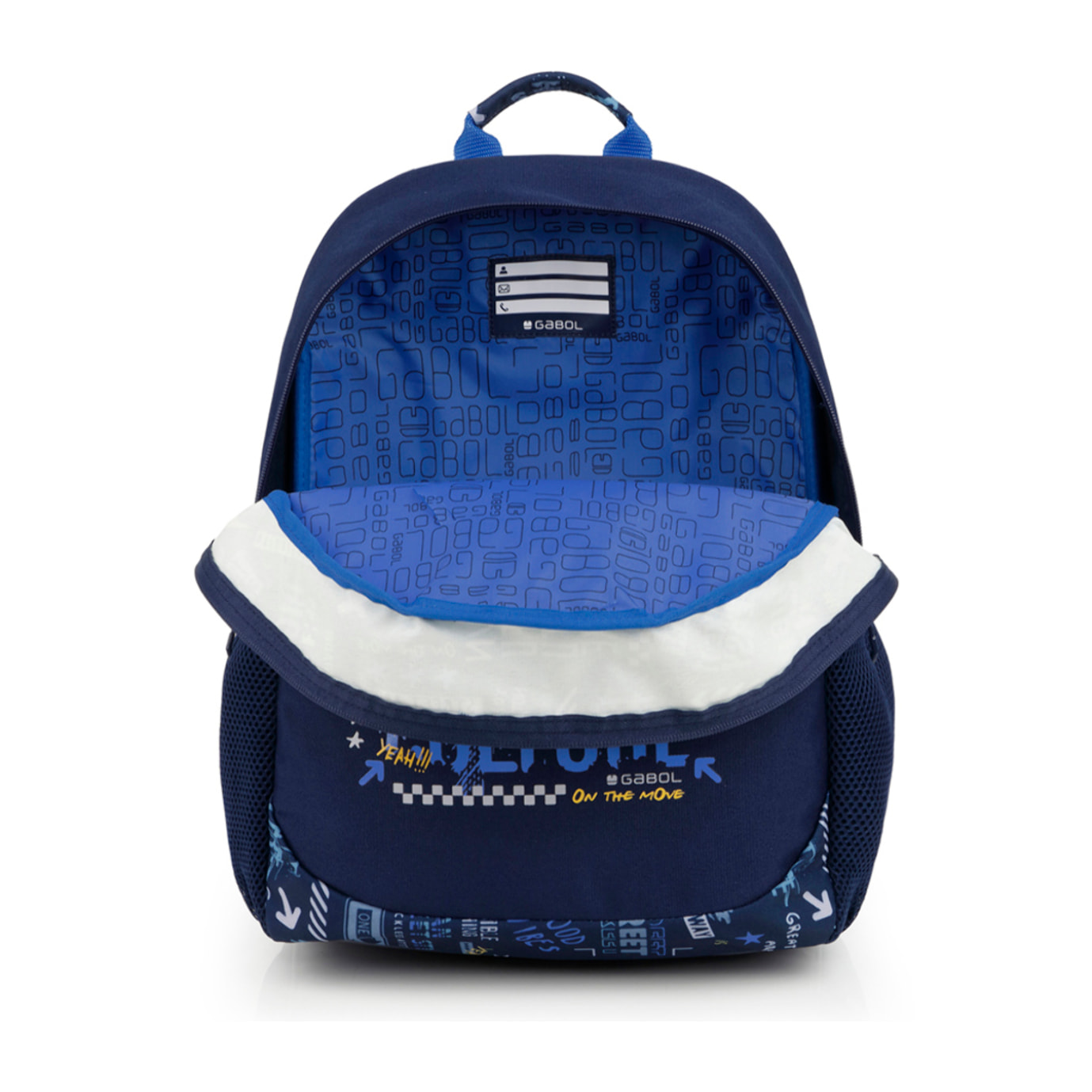 Mochila adaptable a carro Gabol SKULL azul y resistente al agua