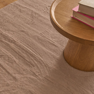 NUBE - Tapis doux et moelleux à poils courts taupe