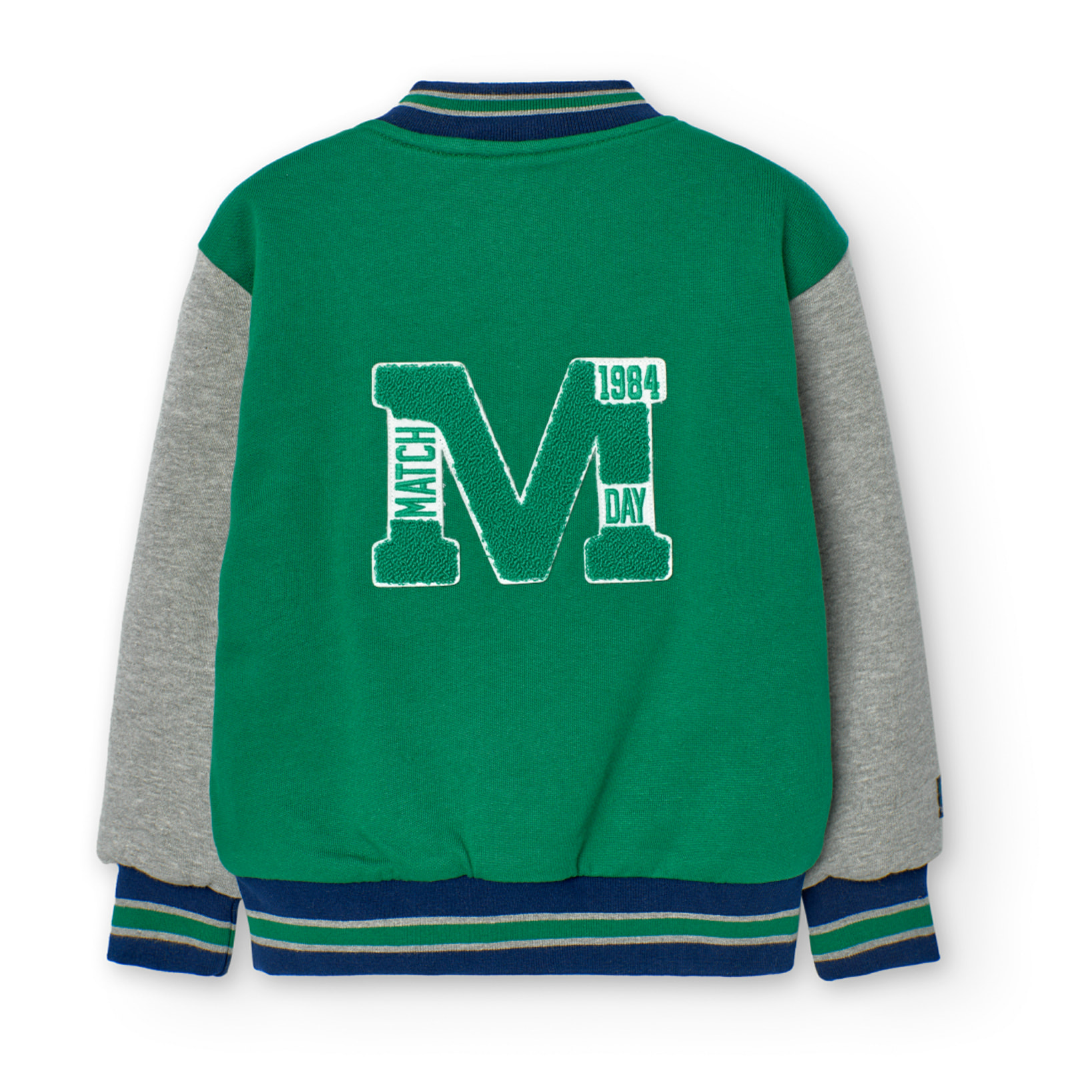 Cazadora felpa bicolor de niño -BCI