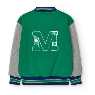 Cazadora felpa bicolor de niño -BCI