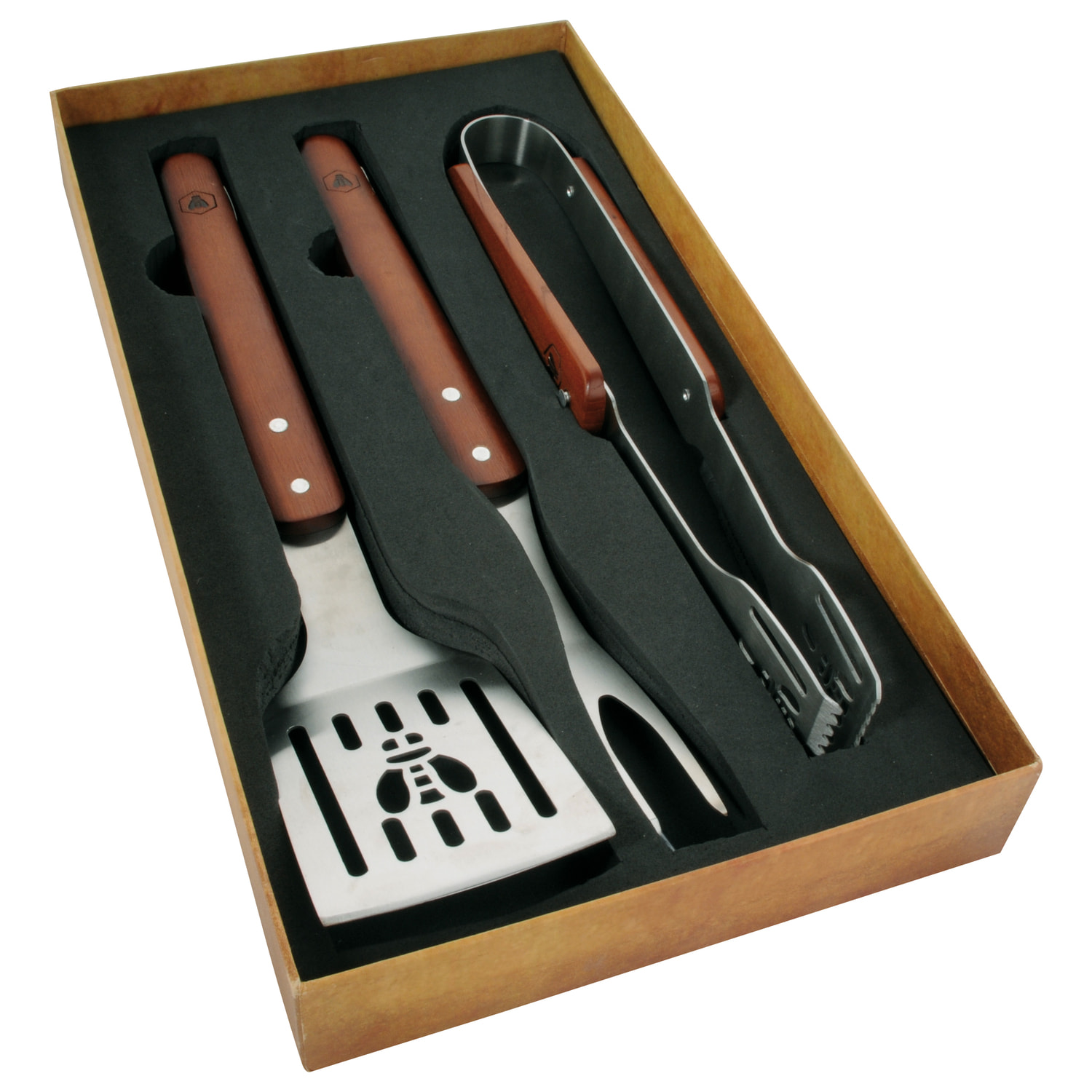 Set barbecue de 3 ustensiles