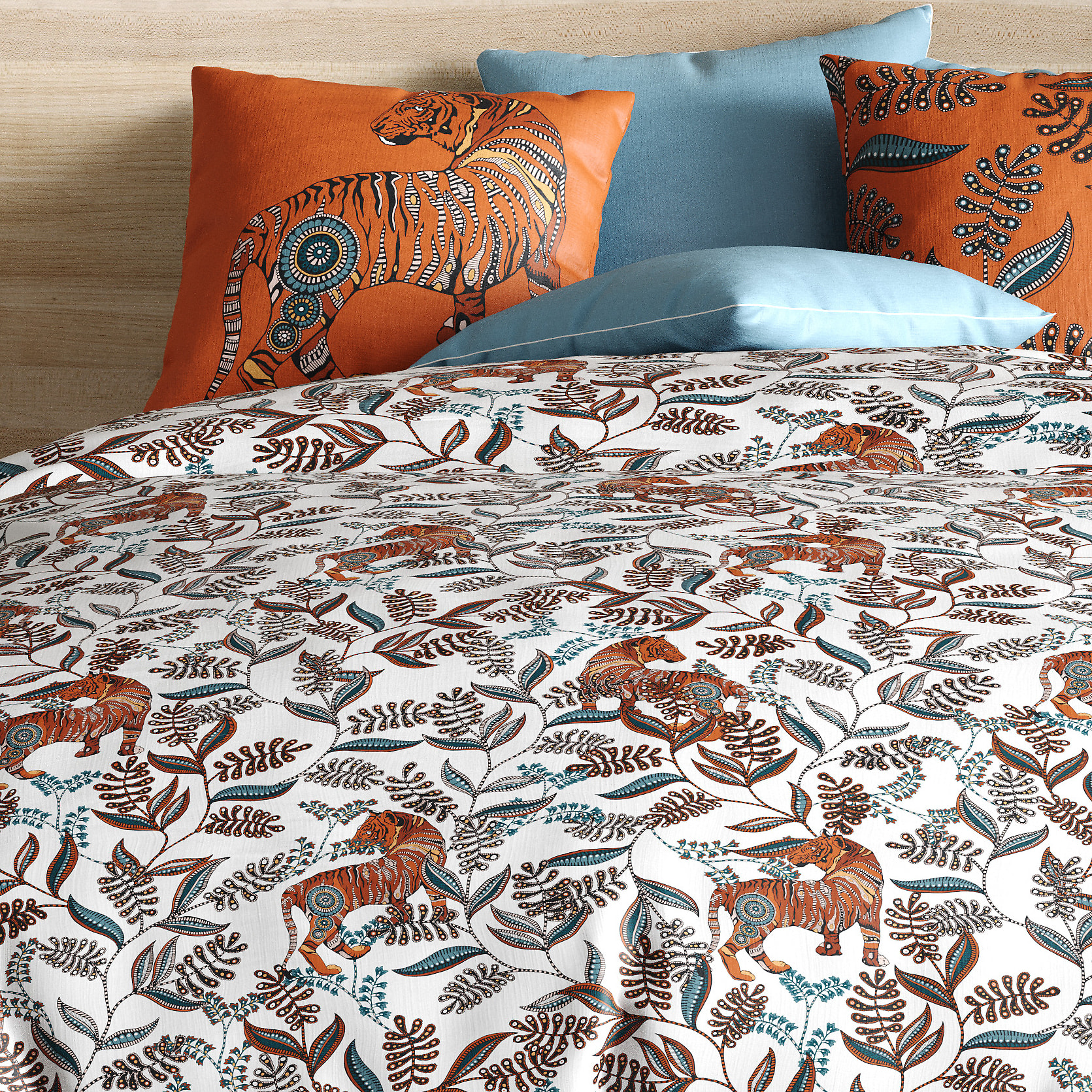 Parure De Couette 3pcs 100% Coton 57 Fils/cm2-savane