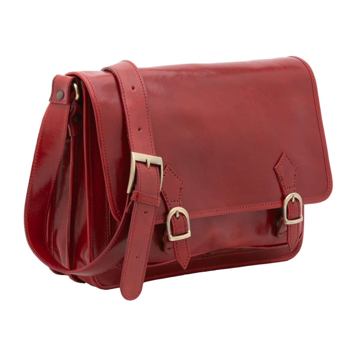 Borsa a tracolla  da donna In Vera pelle Made in Italy 35x27x14 cm