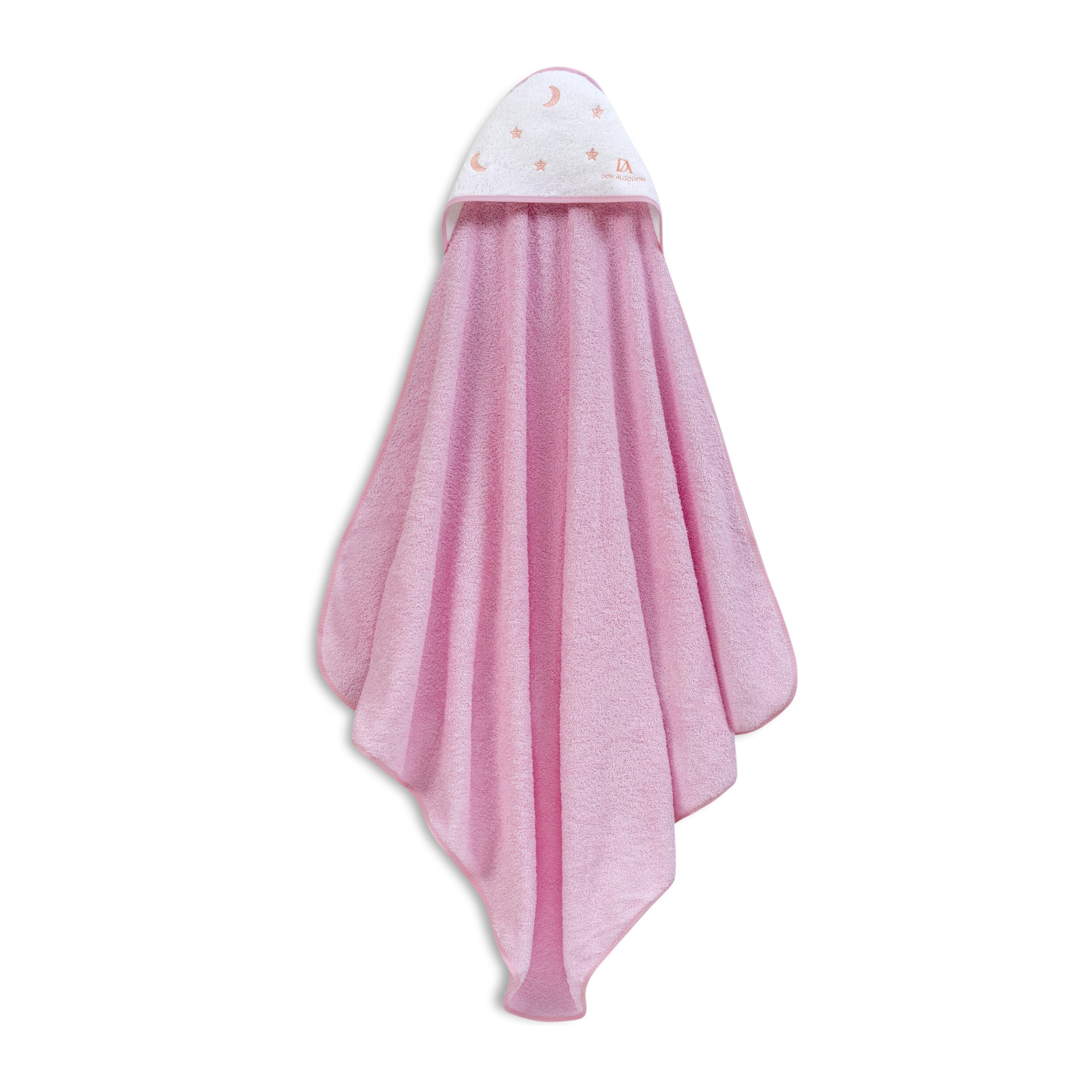 Capa de Baño 1X1  Don Algodon Estrelas Luna Rosa