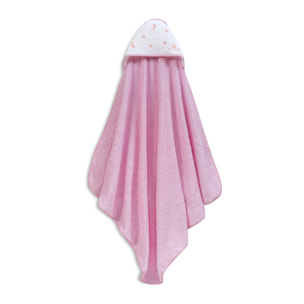 Capa de Baño 1X1  Don Algodon Estrelas Luna Rosa