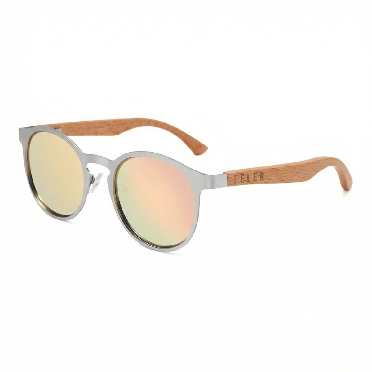 Gafas de Sol Feler 1513M-6 Polarizadas de Madera Unisex 60 mm