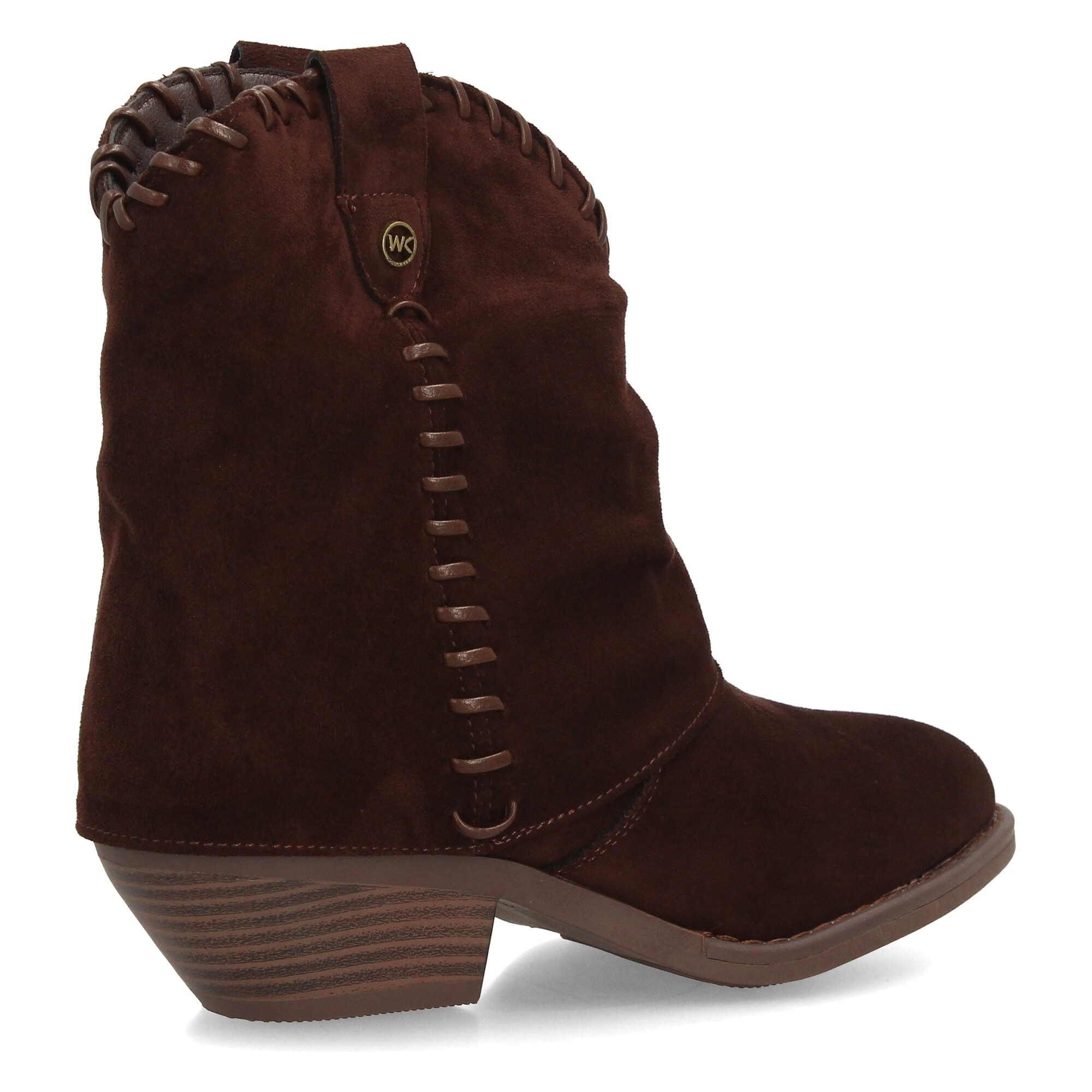 Botines cowboy con costuras decorativas