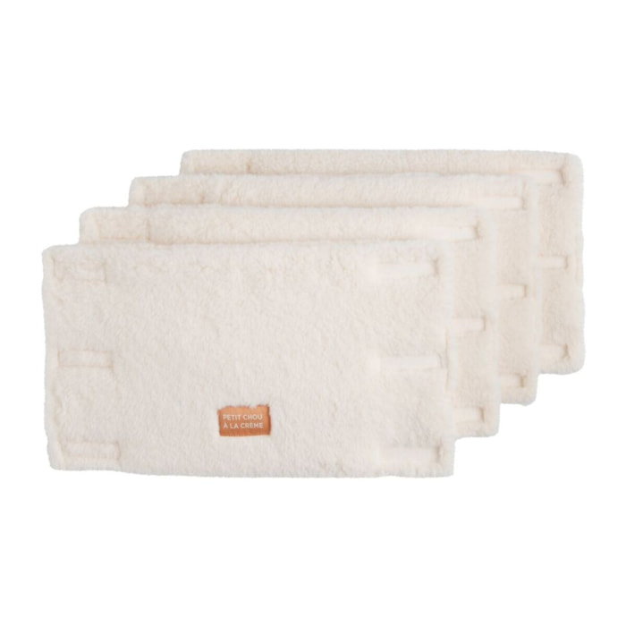 Protections de barreaux de lit bébé en sherpa