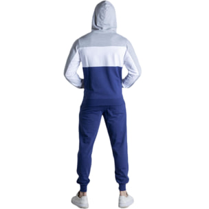 Tuta stripes da uomo composta da Felpe con cappuccio zip e pantalone in Felpe Jumpsuits Set