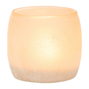 J-Line photophore Poudre - verre - rose - small - 2 pcs