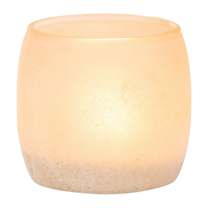 J-Line photophore Poudre - verre - rose - small - 2 pcs