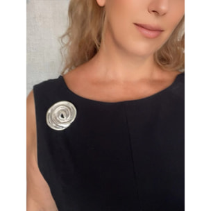 Broche Señales en plata 10µ diseño Gloria Mago envejecido vintage