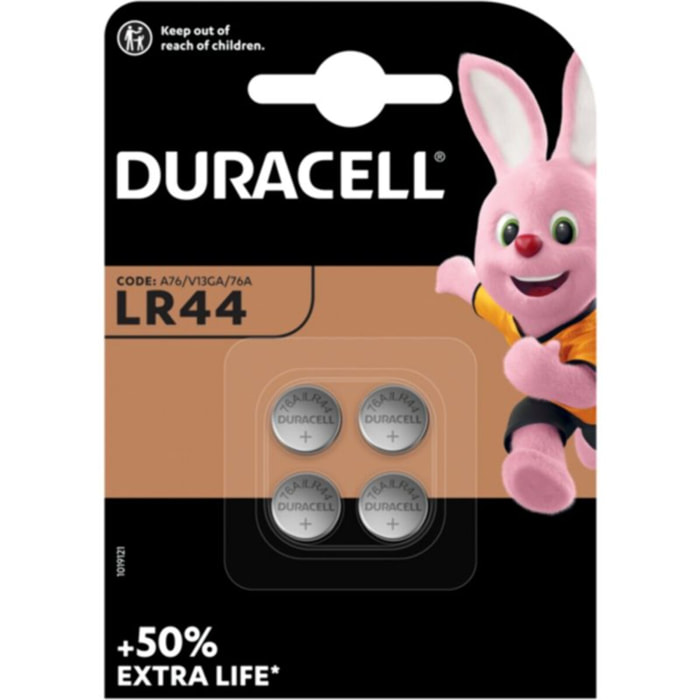 Pile DURACELL LR44 / A76 x4