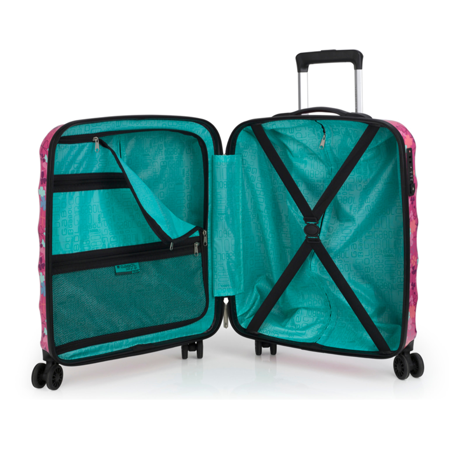Set de maleta cabina y mediana Gabol CLOVER