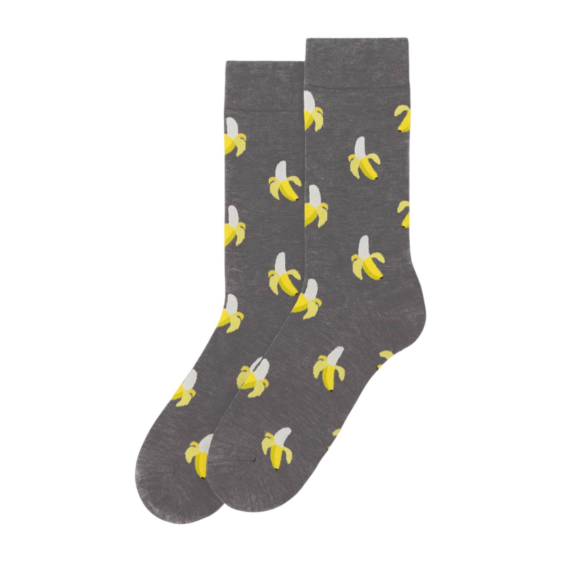 Set de 4 pares de calcetines - diseños "Canoa", "Hot Dog", "Palmeras" y "Banana"