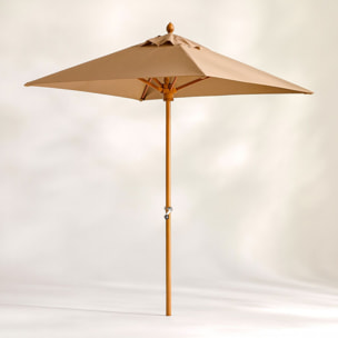 Parasol en aluminium et toile taupe 200cm COMETE