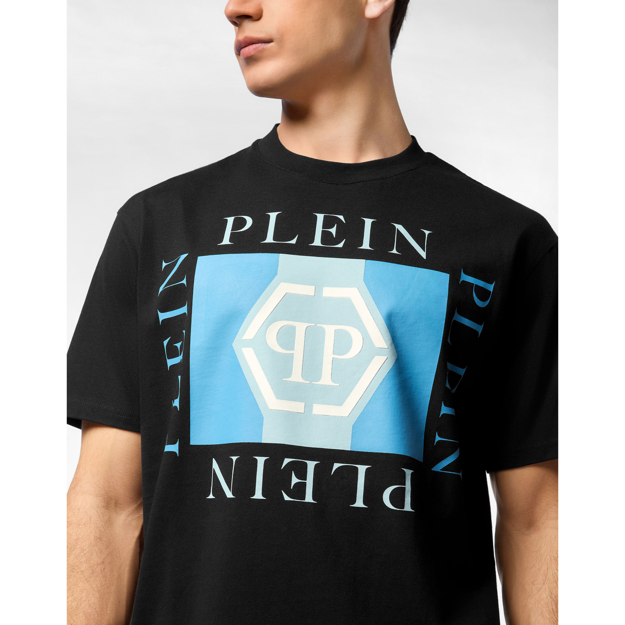 PHILIPP PLEIN T-Shirt Round Neck Ss HEXAGON