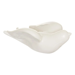 Hirondelle décorative Fleur de rose 17,5x11x7cm