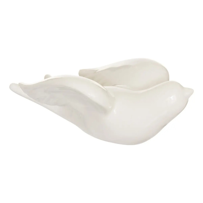 Hirondelle décorative Fleur de rose 17,5x11x7cm