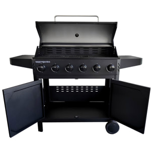 Barbecue au gaz IZALCO - 6 brûleurs 15kW