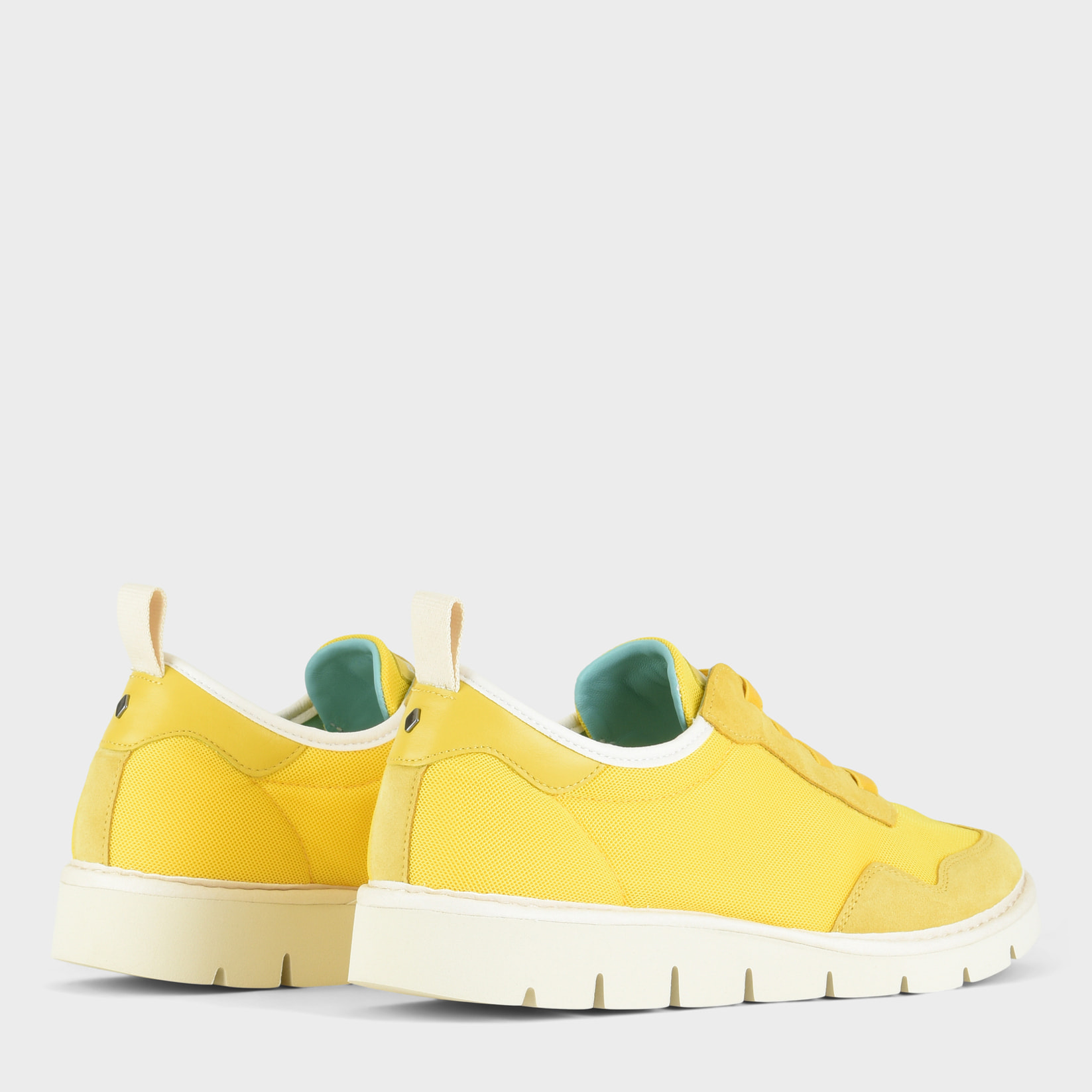 SLIP ON P05 UOMO IN MESH E SUEDE GIALLO