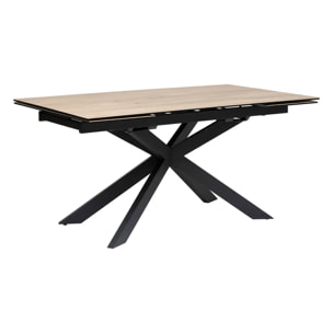 Table à manger extensible "Boot" beige 160x90x76cm