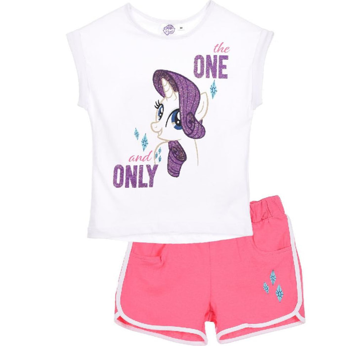 Set T shirt My Little Pony + Short Bianco Lei My Little Pony Bianco