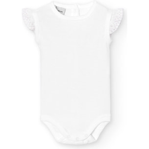 Body bebé tirantes puntilla algodón