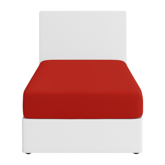 Sábana bajera para cama en color rojo rainbow benetton